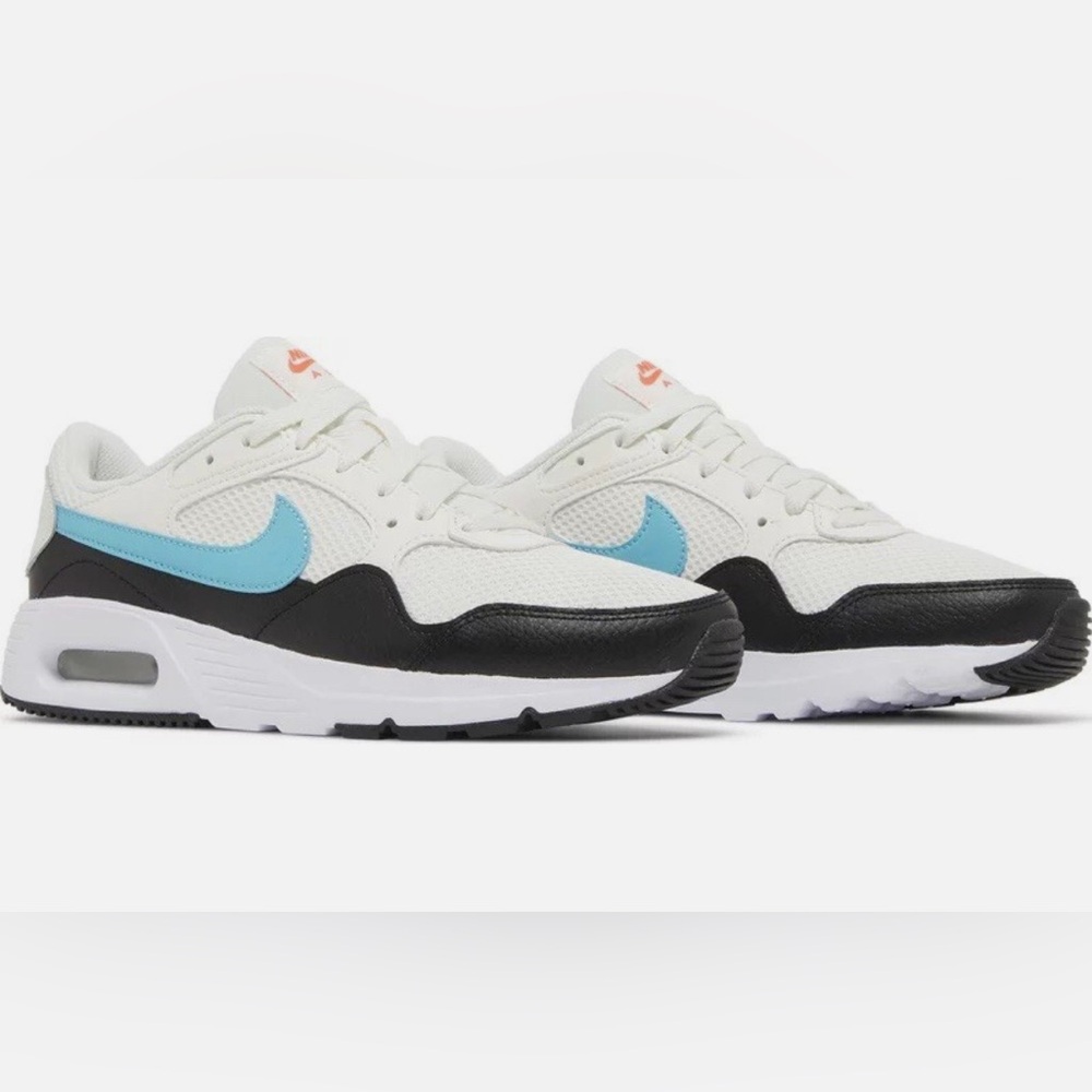 Nike Women's Air Max Low White Black Blue Casual Sneakers
